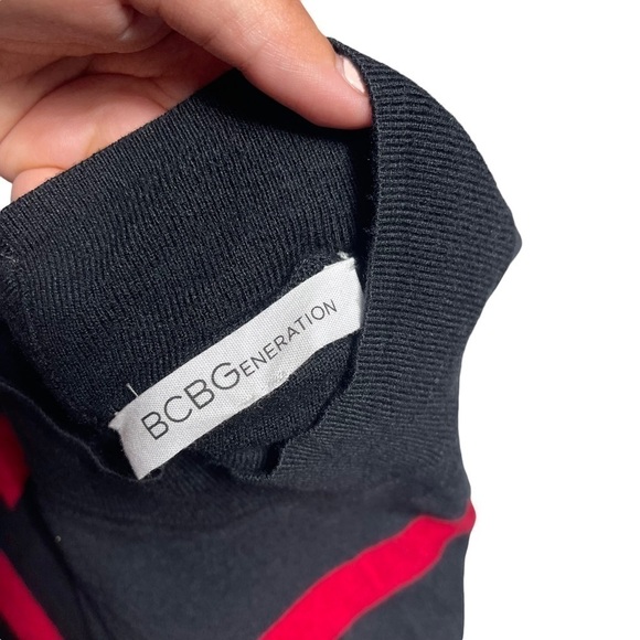 BCBGENERATION Black Multi Colored Striped Maxi Dress XS - Picture 3 of 8